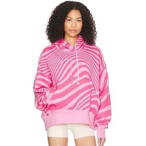 New Nike Sportswear x Revolve Oversized Sweatshirt Hoodie Pinksicle Swirl